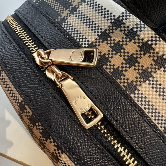 Kenley Backpack With Garden Plaid Print coach c8588 main image 6